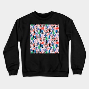 Colorful mushrooms Crewneck Sweatshirt